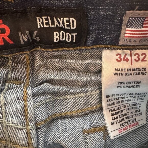 Men's Ariat FR M4 Relaxed Boot Work Jeans 34x31 Fire Resistant Cowboy Western - Picture 9 of 9